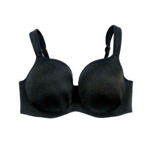Cacique Lane Bryant Bra Smooth Balconette Underwire Plus Size 42C Black